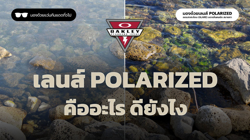 เลนส์ Polarized คืออะไร มีข้อดียังไง แว่นตามาตรฐาน จาก Oakley SI 