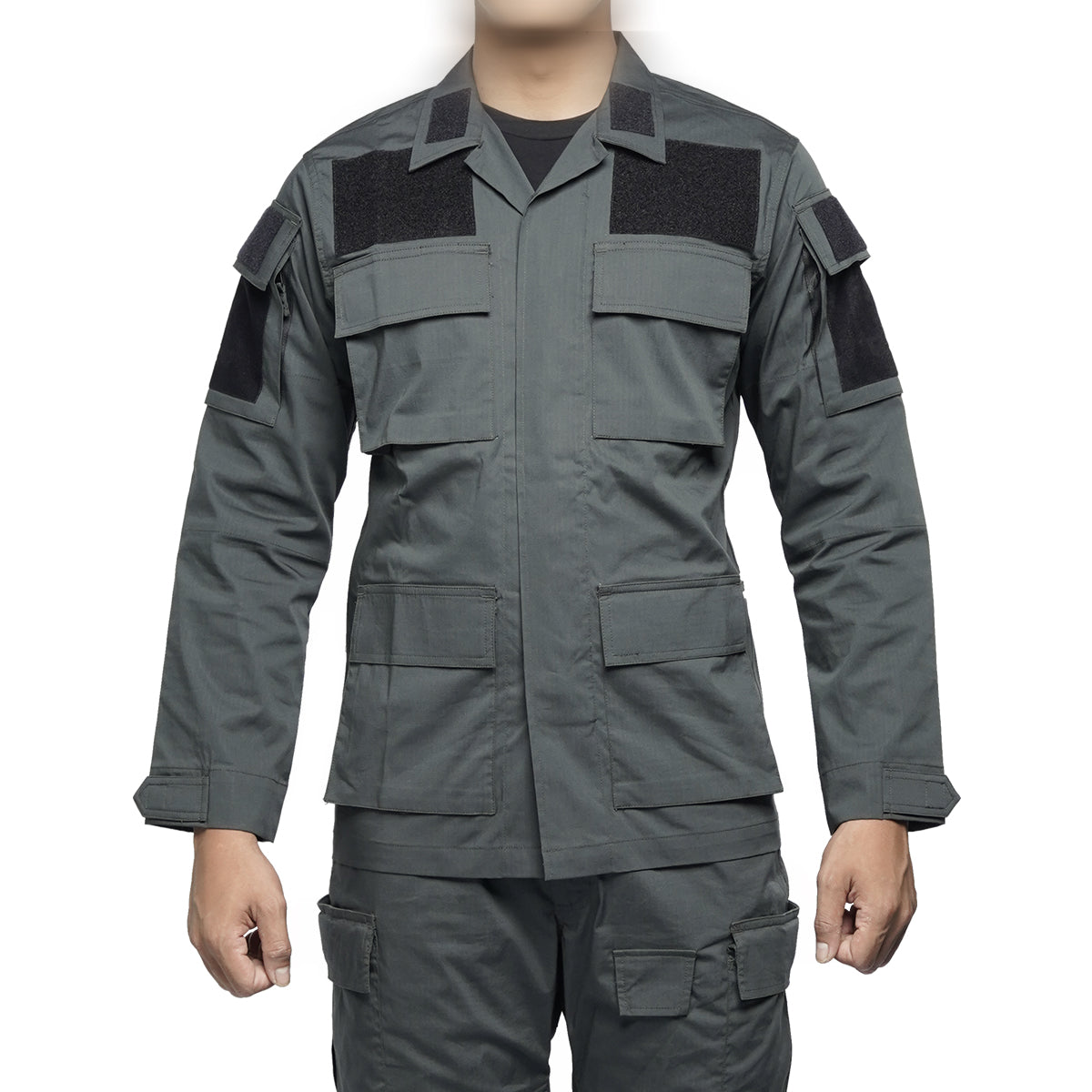 เสื้อ VALOR PX รุ่น Standard BDU [ตชด.] เสื้อพราง ตำรวจตระเวณชายแดน  มุมมองด้านหน้าเห็นภาพชัดเจน