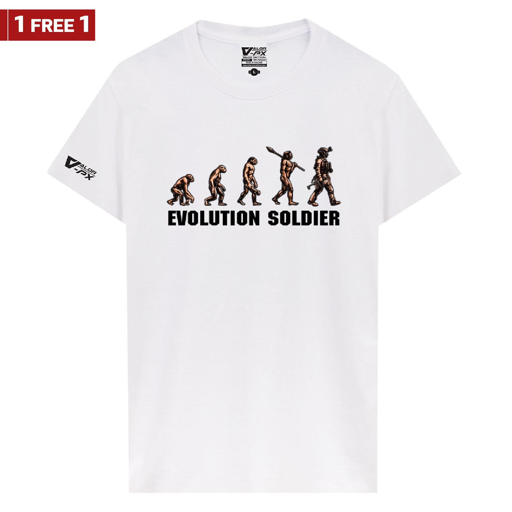 [ซื้อ 1 แถม 1] Valor PX Evolution Soldier T-Shirt