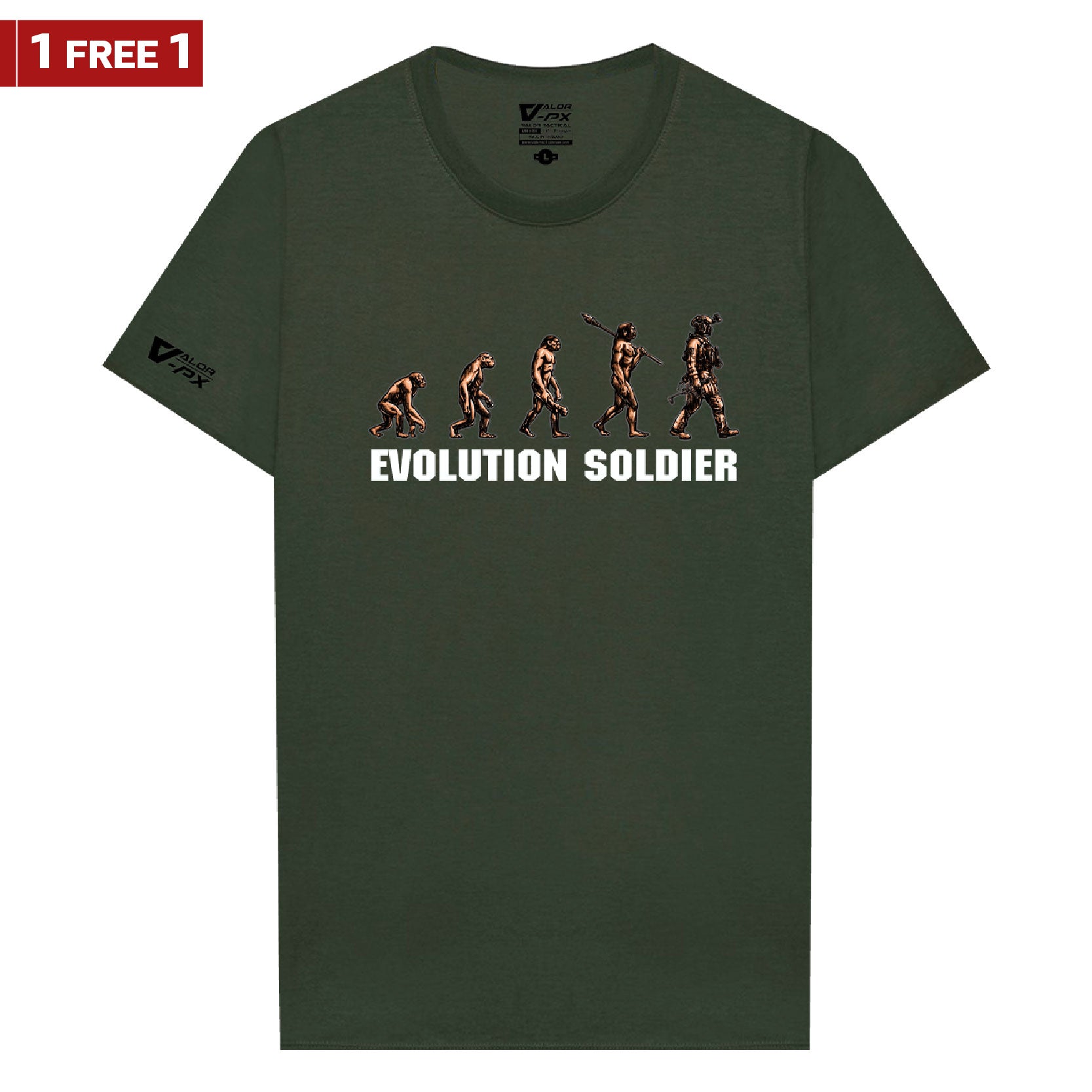 [ซื้อ 1 แถม 1] Valor PX Evolution Soldier T-Shirt