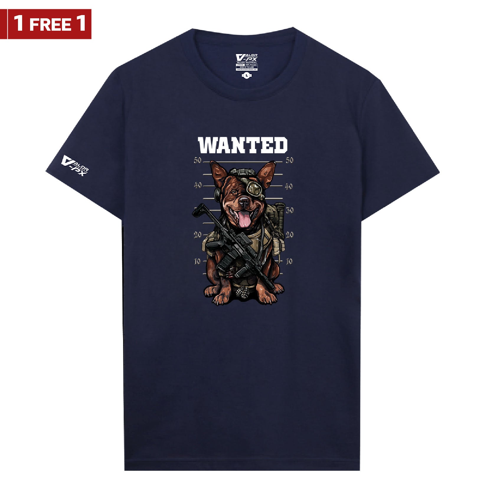 [ซื้อ 1 แถม 1] Valor PX Wanted T-Shirt