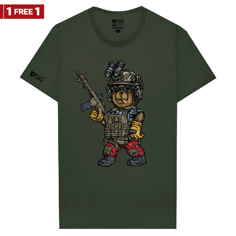 [ซื้อ 1 แถม 1] Valor PX Teddy Tactical T-Shirt