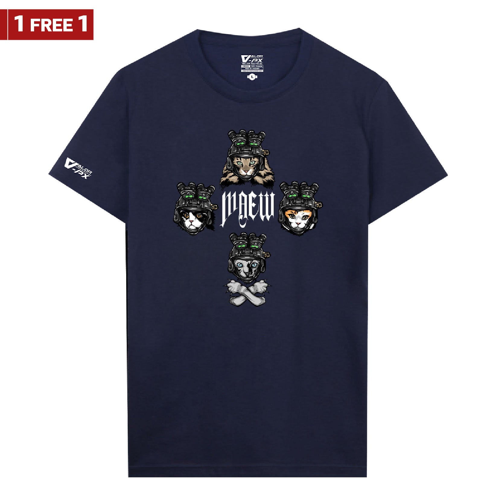 [ซื้อ 1 แถม 1] Valor PX MAEW T-Shirt