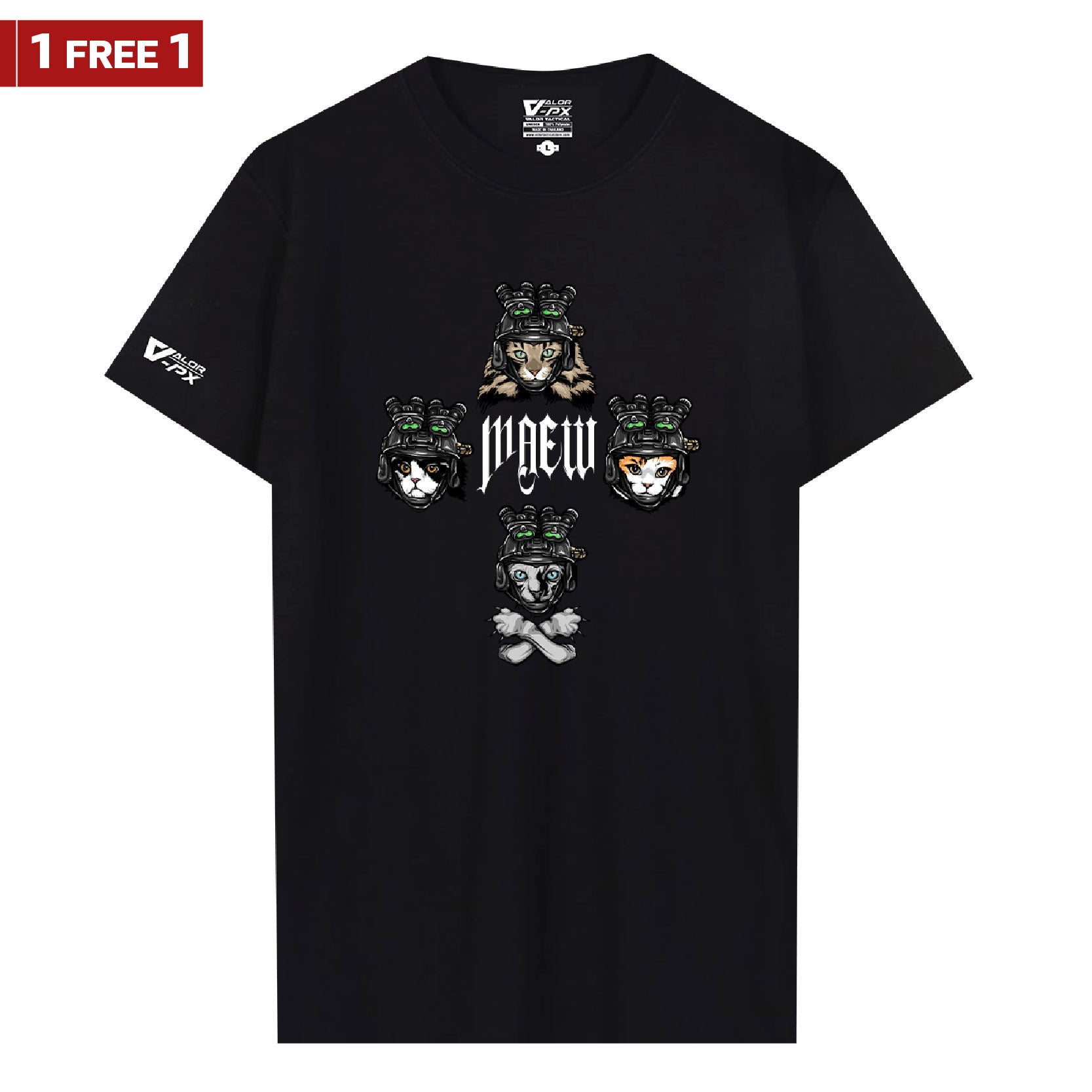 [ซื้อ 1 แถม 1] Valor PX MAEW T-Shirt