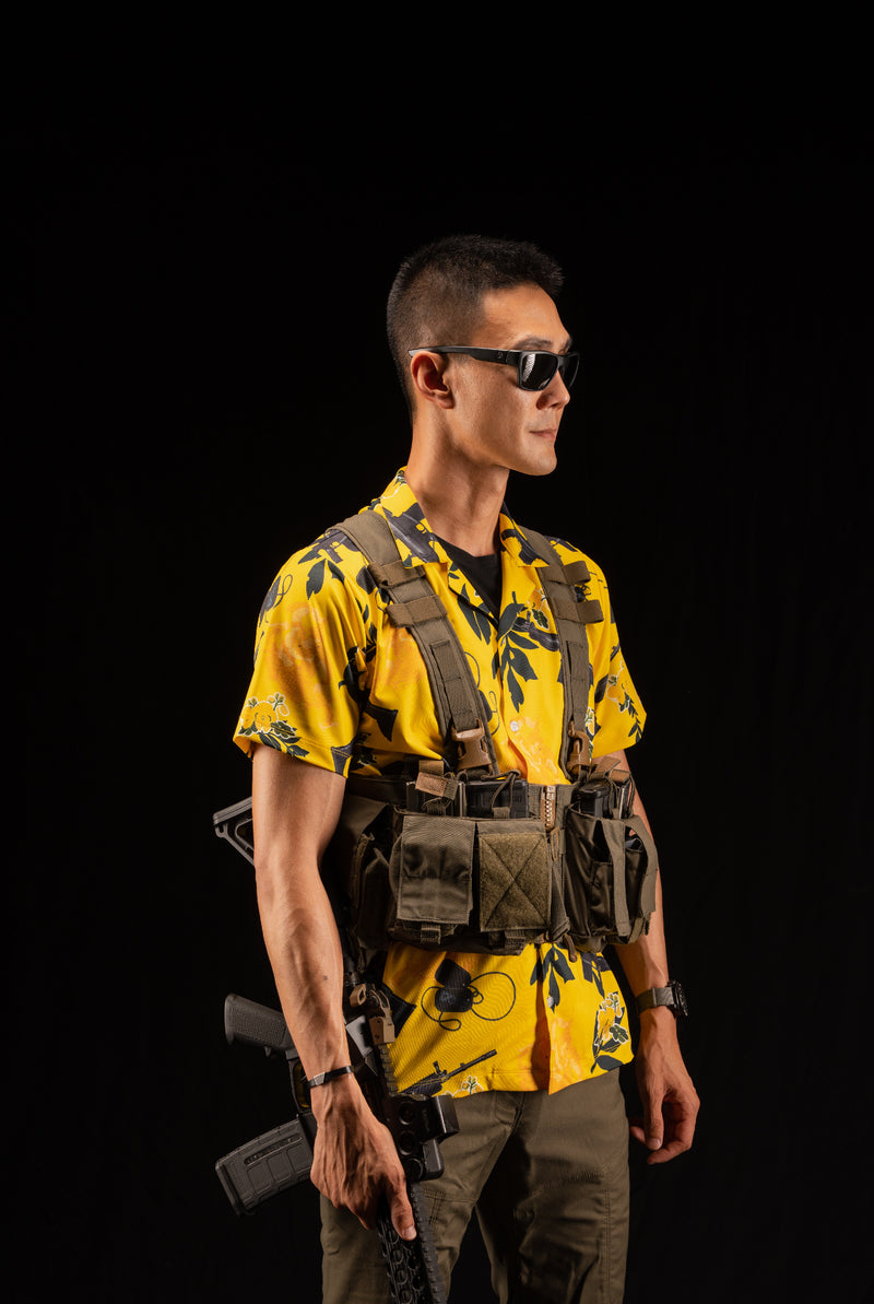 Valor PX-Hawaii-Shirt พญาครุฑประทับ Scar [YELLOW]
