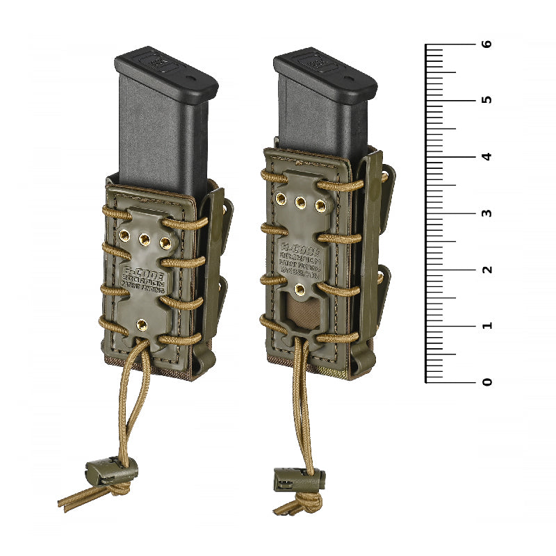 G-Code SHORT Soft Shell Scorpion Pistol Magazine Carrier With Belt Loop (2 inch)