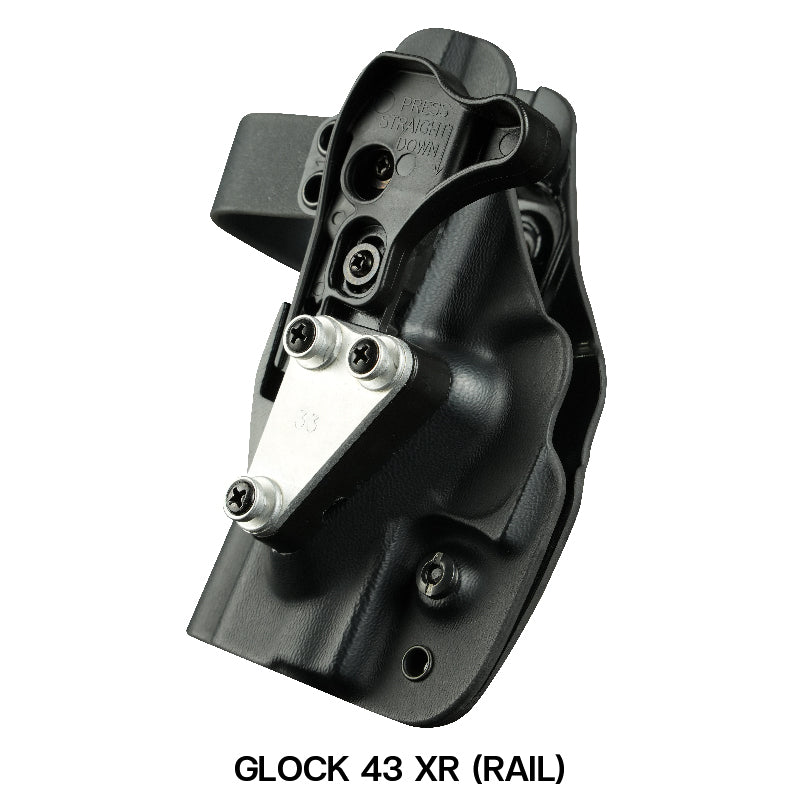 G-Code XSR Level 2 Duty Holster Right Hand With Brushed Aluminum