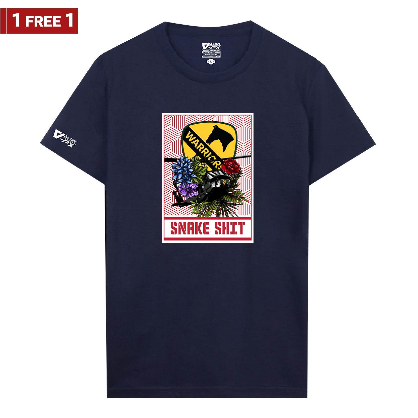 [ซื้อ 1 แถม 1] Valor PX Snake Shit T-Shirt