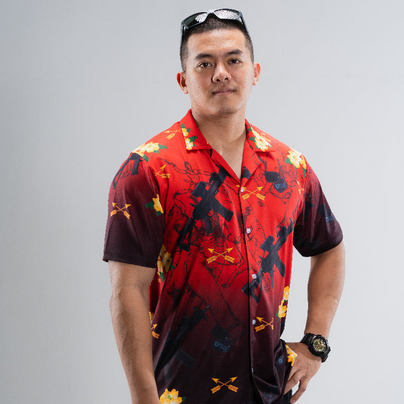 VALOR PX - เอราวัณ M5 Hawaii Shirt [Red]