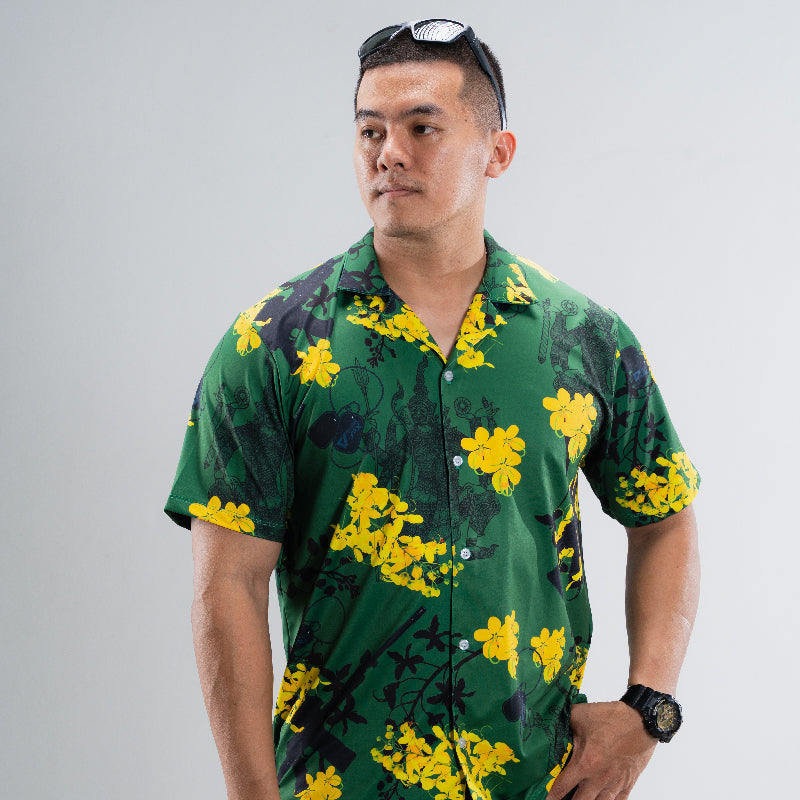 Valor PX Hawaii Shirt - ทศกันฐ์ลั่นไก [Green]