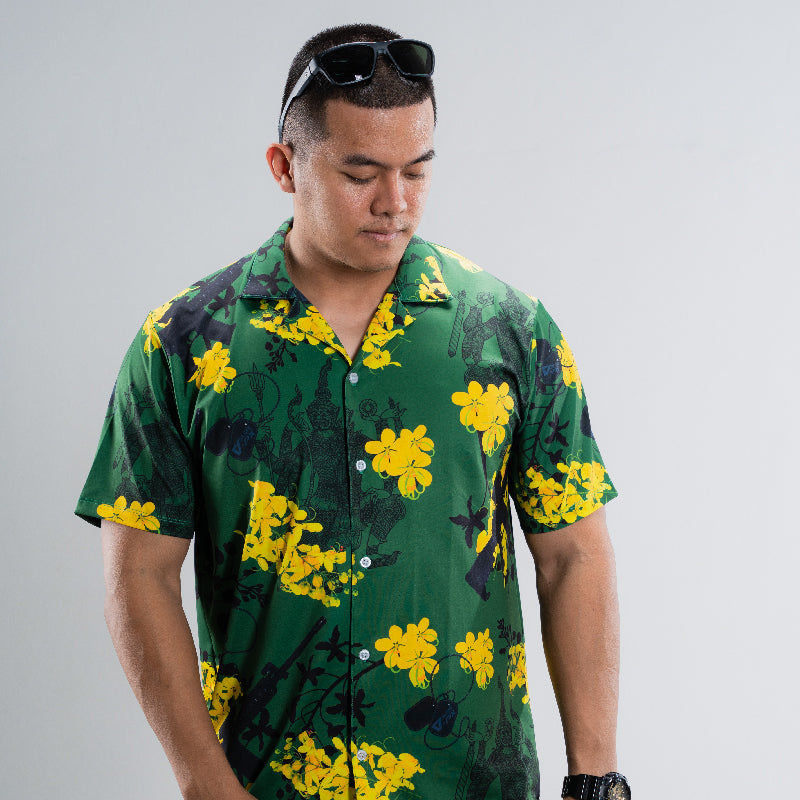 Valor PX Hawaii Shirt - ทศกันฐ์ลั่นไก [Green]