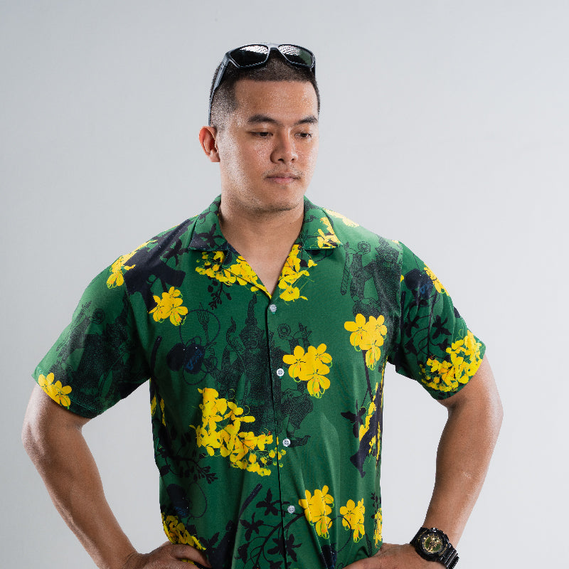 Valor PX Hawaii Shirt - ทศกันฐ์ลั่นไก [Green]