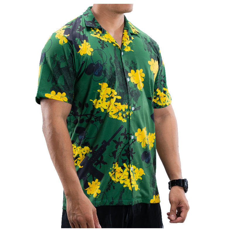 Valor PX Hawaii Shirt - ทศกันฐ์ลั่นไก [Green]