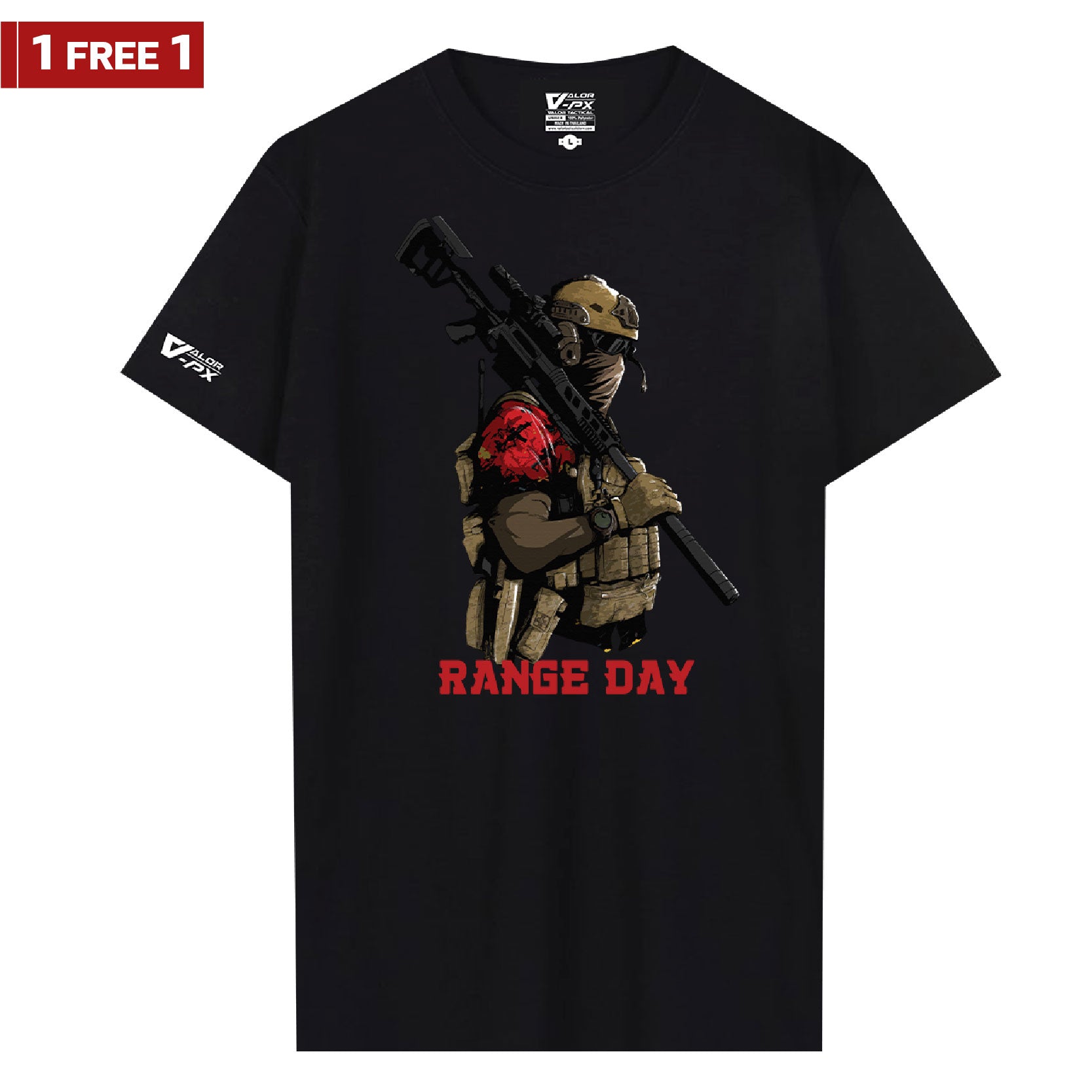 [ซื้อ 1 แถม 1] Valor PX RANGE DAY T-Shirt