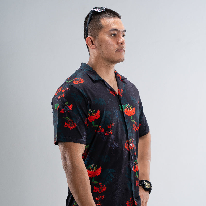 Valor PX Hawaii Shirt - หนุมาน MCX [Dark Grey]