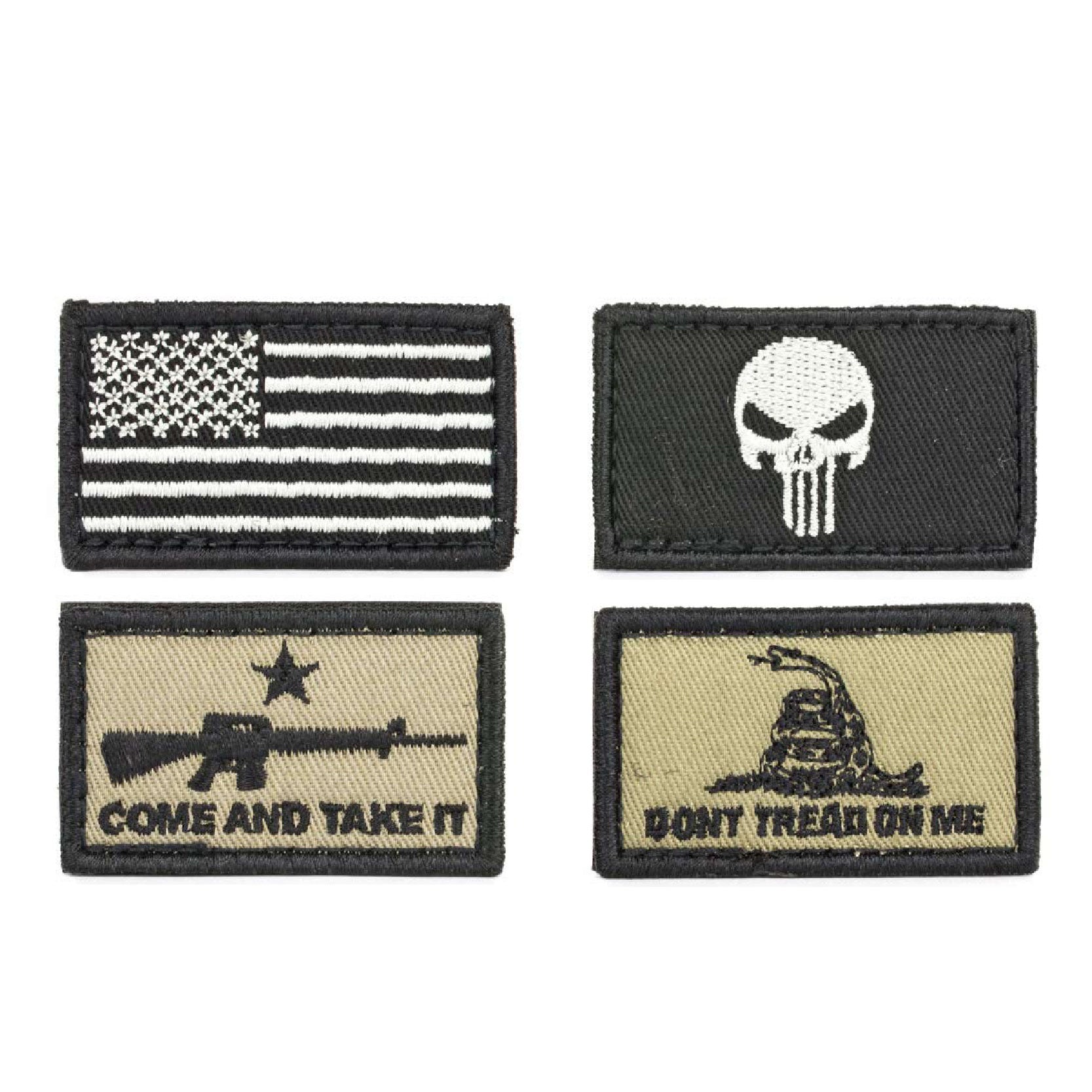 Walker's Patriot Patch Kit - 4 Assorted Patches (American Flag Version)