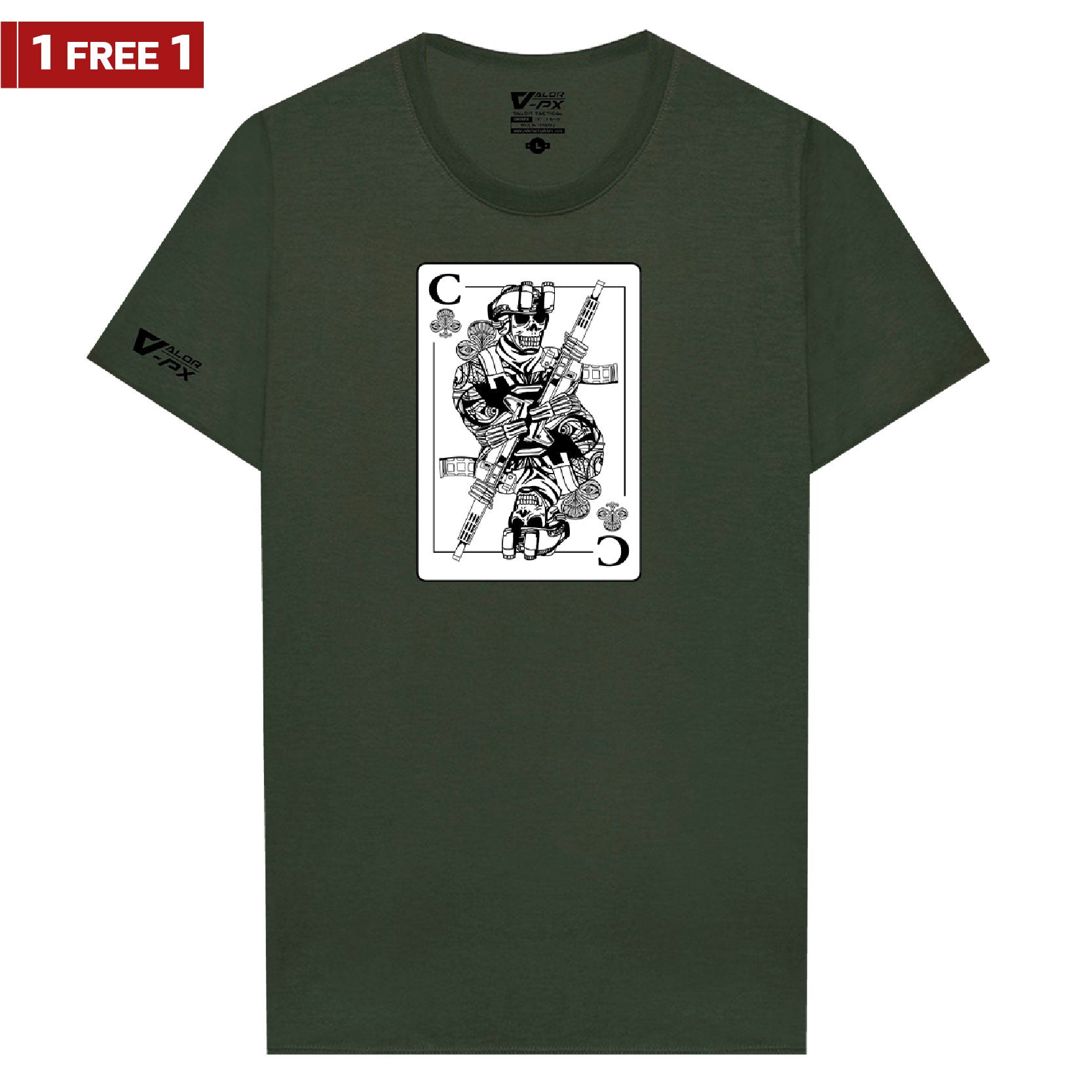 [ซื้อ 1 แถม 1] Valor PX Death Card T-Shirt