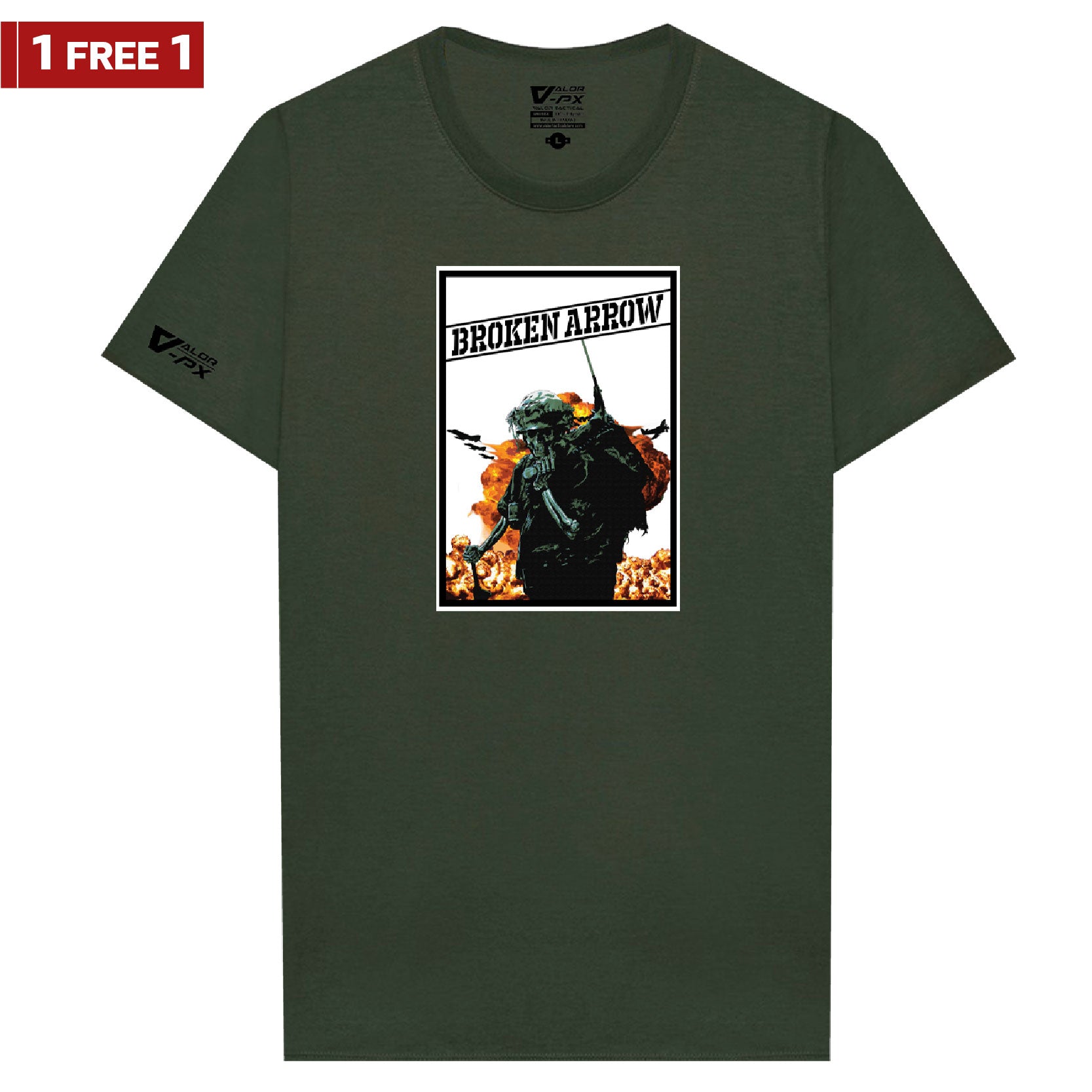 [ซื้อ 1 แถม 1] Valor PX Broken Arrow T-Shirt
