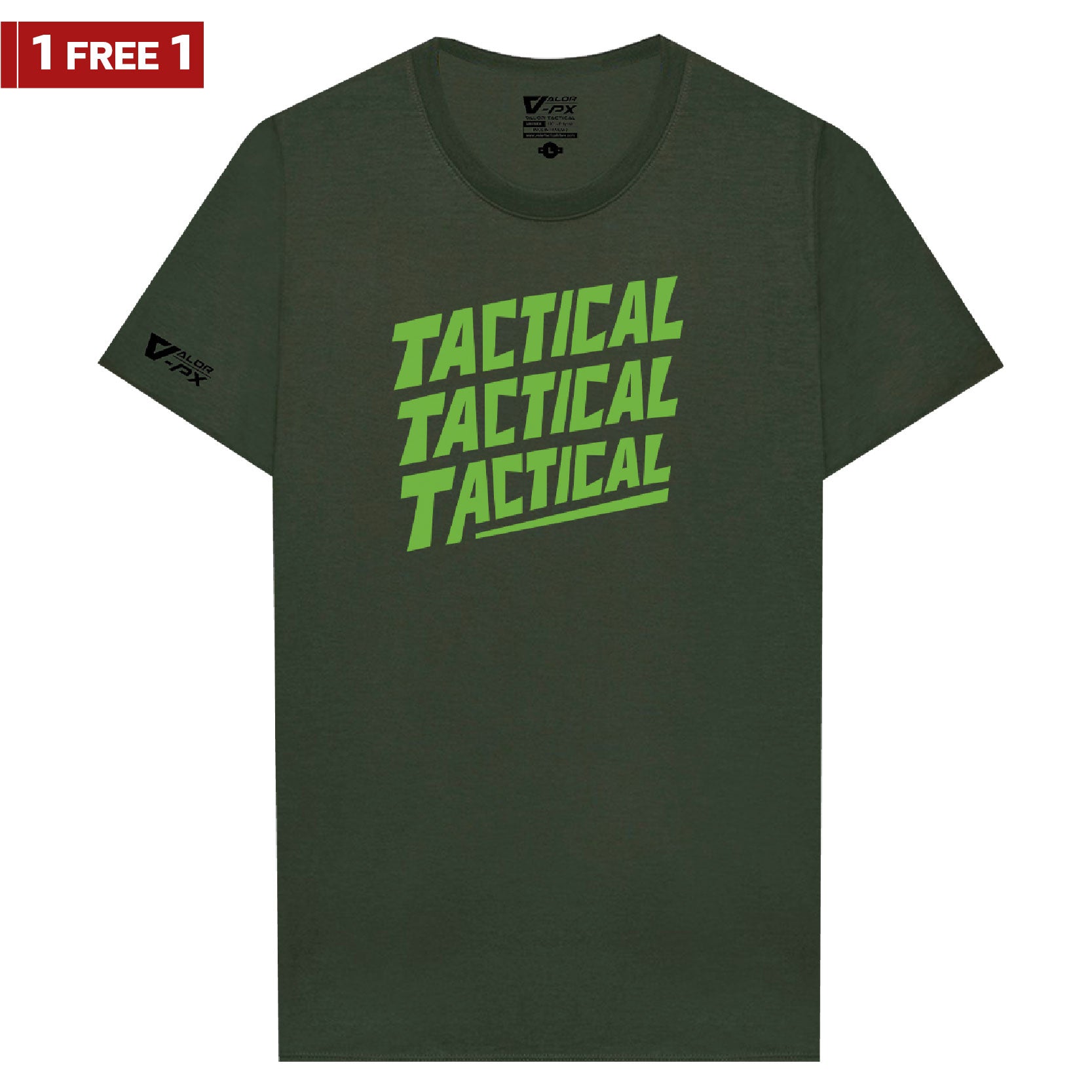 [ซื้อ 1 แถม 1] Valor PX Tactical Tactical Tactical T-Shirt
