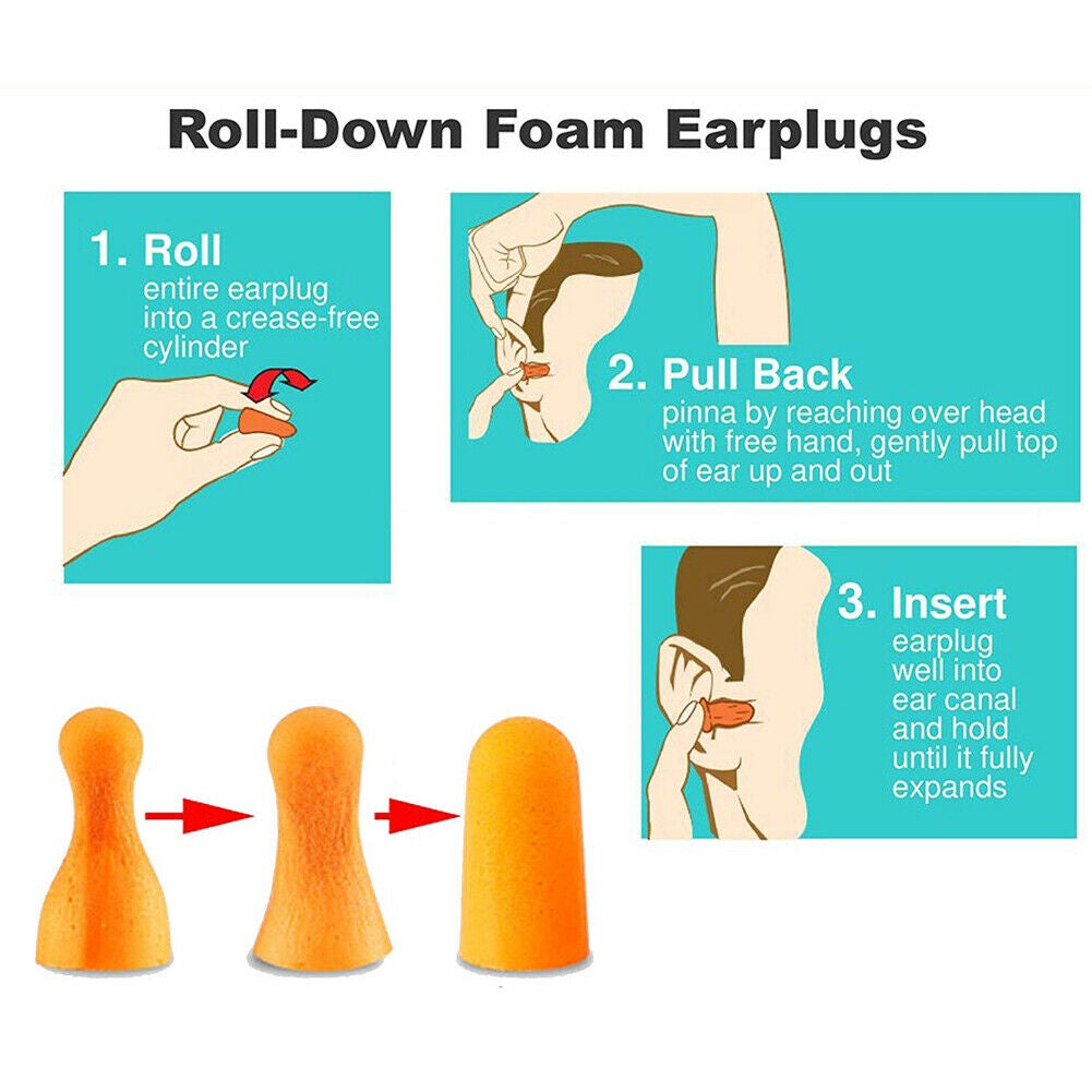 Walker's Foam Ear Plugs 200 pair Box [Orange]