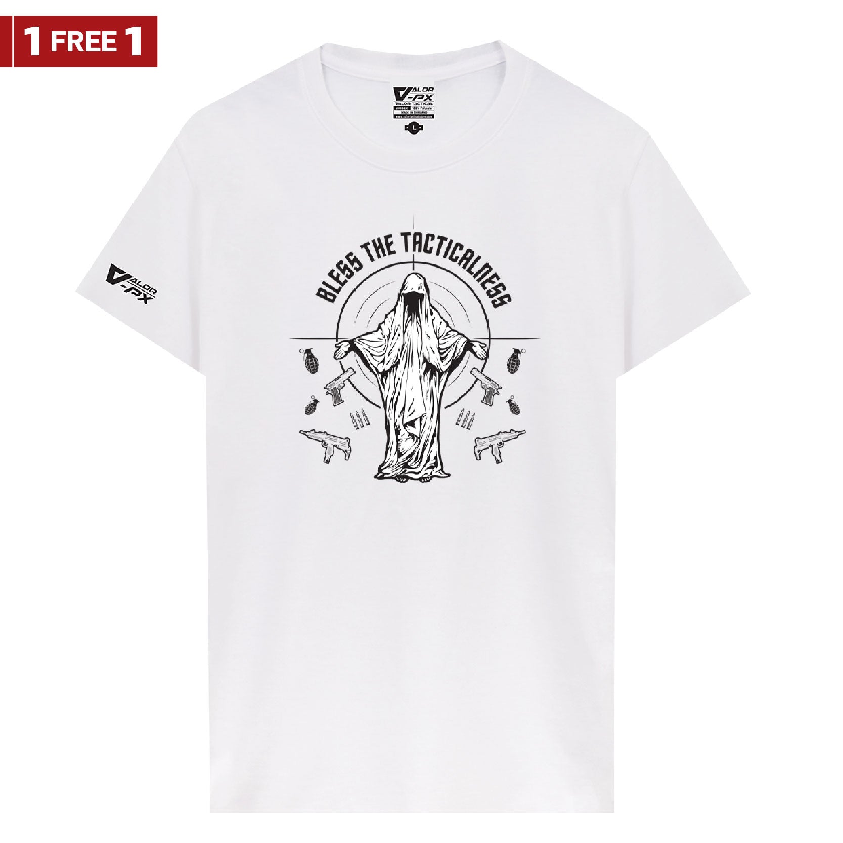 [ซื้อ 1 แถม 1] Valor PX Bless The Tacticalness T-Shirt