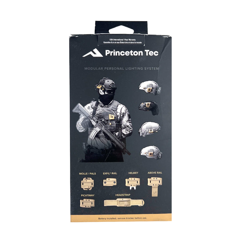 Princeton Tec - CHARGE PRO, Helmet Light [ Light Options : RED / GREEN / IR / WHITE ]