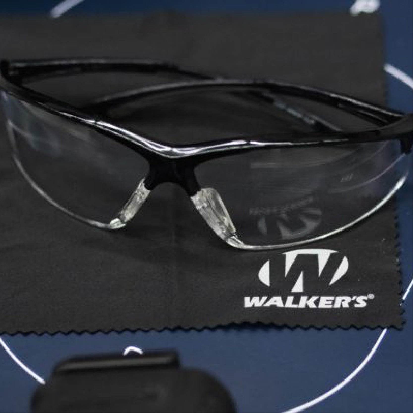 Walker's Ikon Tanker Shooting Glasses Full Frame with Case