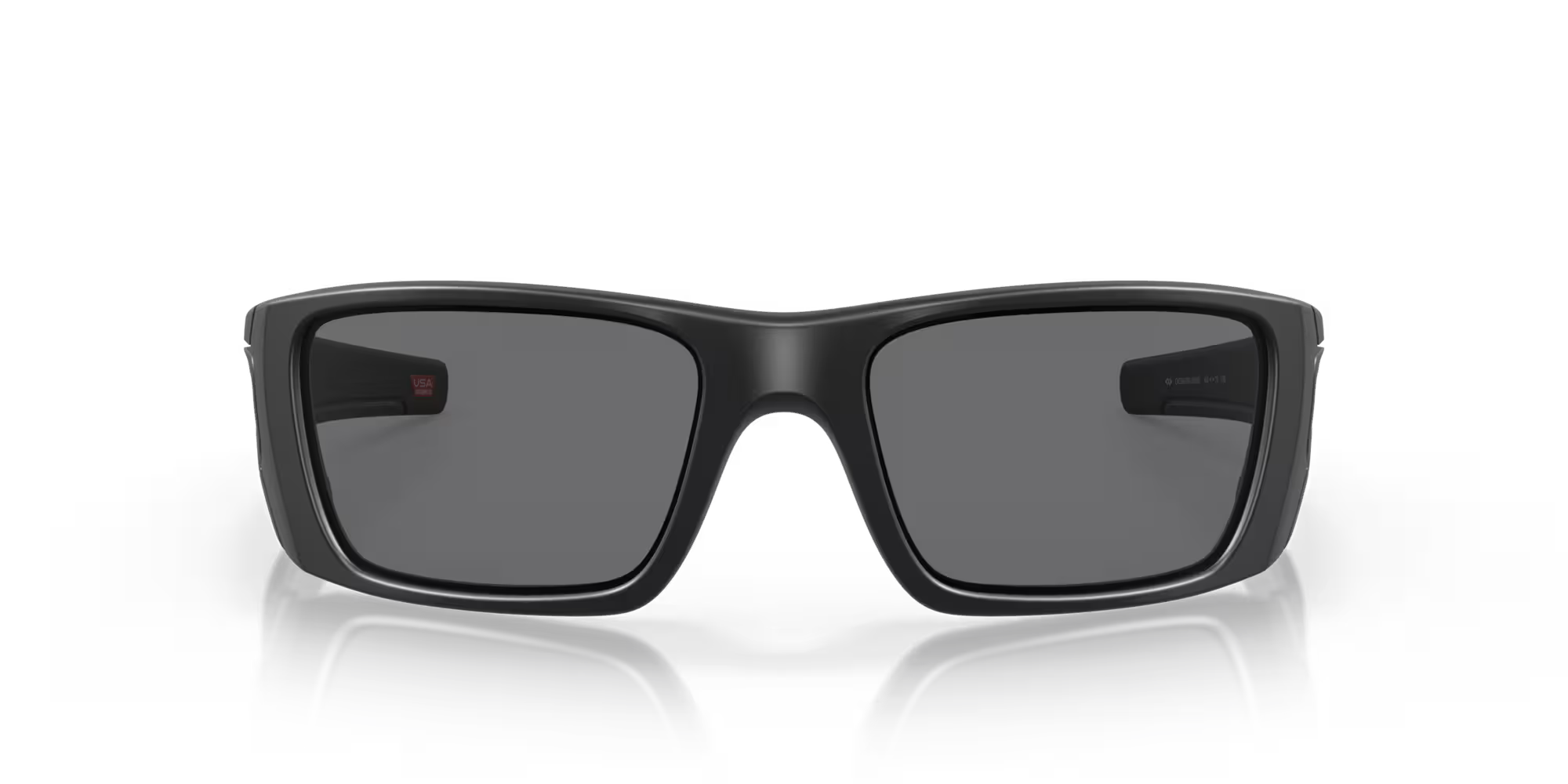 OAKLEY รุ่น SI Fuel Cell [USA Flag Collection] มุมมองด้านหน้า เห็นเลนส์แว่นตาชัดเจน