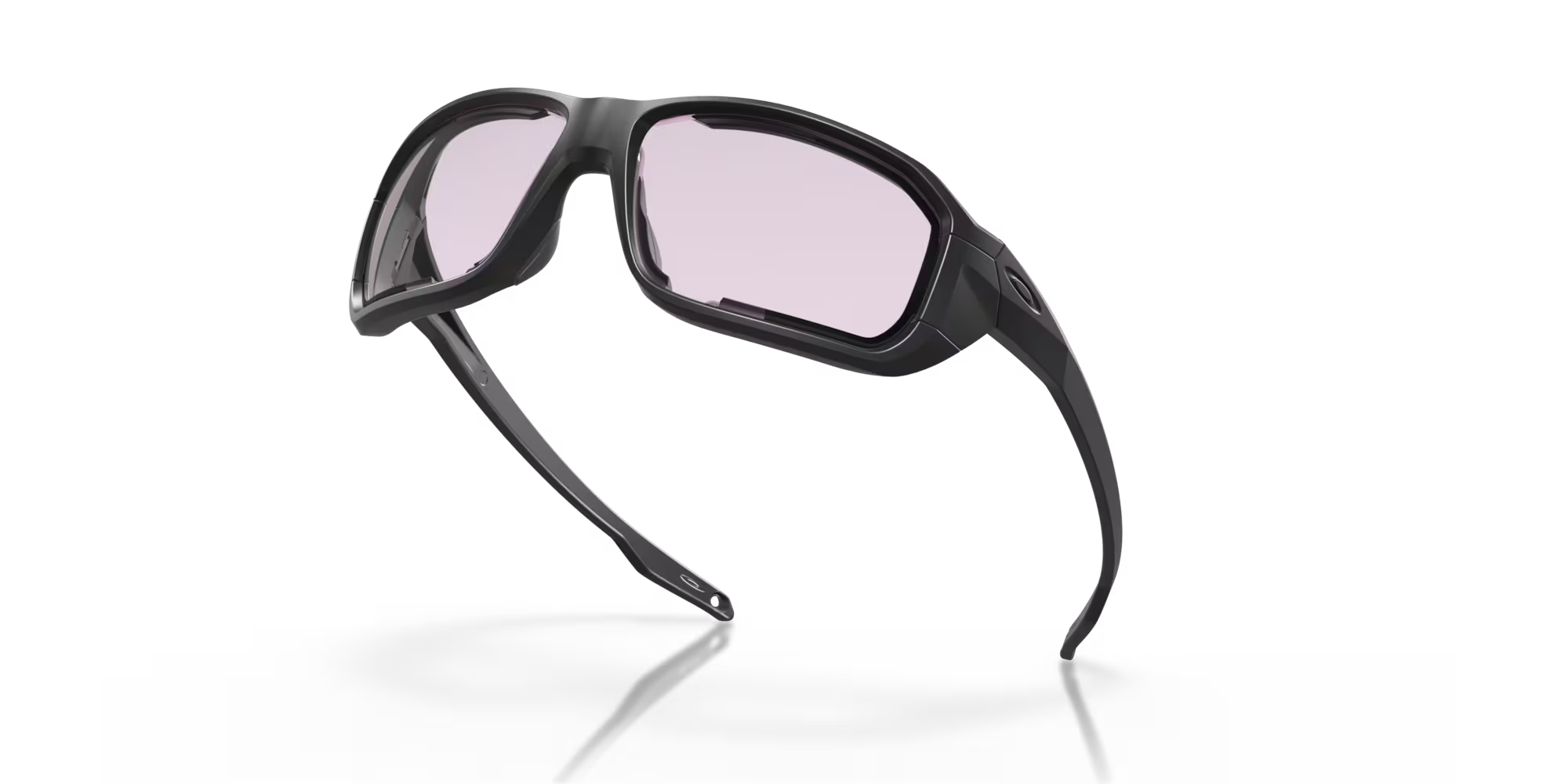 OAKLEY SI แว่นรุ่น SI Ballistic HNBL [Multi Lenses TR45 & TR22 & Clear] มุมมองแว่นตาด้านนอกเห็นเลนส์แว่นชัดเจน ขาแว่นสีดำ 