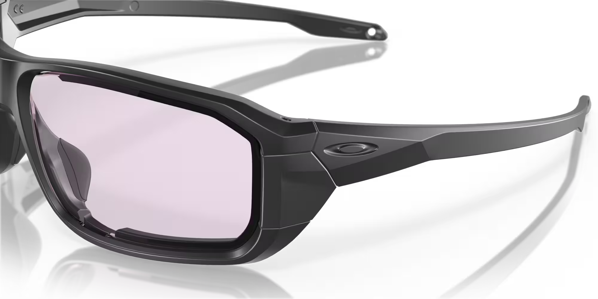 OAKLEY SI แว่นตา SI Ballistic HNBL [Multi Lenses TR45 & TR22 & Clear] มุมมองเลนส์แว่นสีดำ เลนส์แว่นตัดแสงสีม่วง 