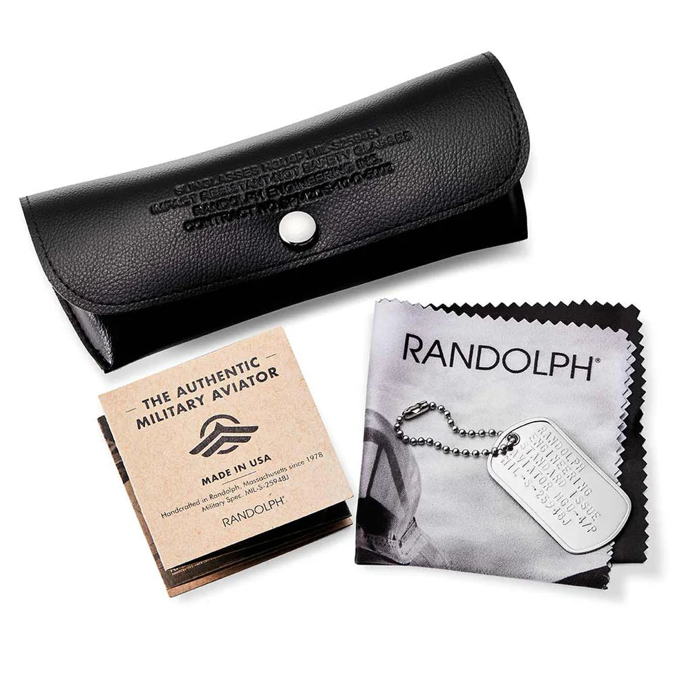 แว่นตา Randolph พร้อมกล่องแว่นและ ผ้าเช็ด และใบรับประกันสินค้า 