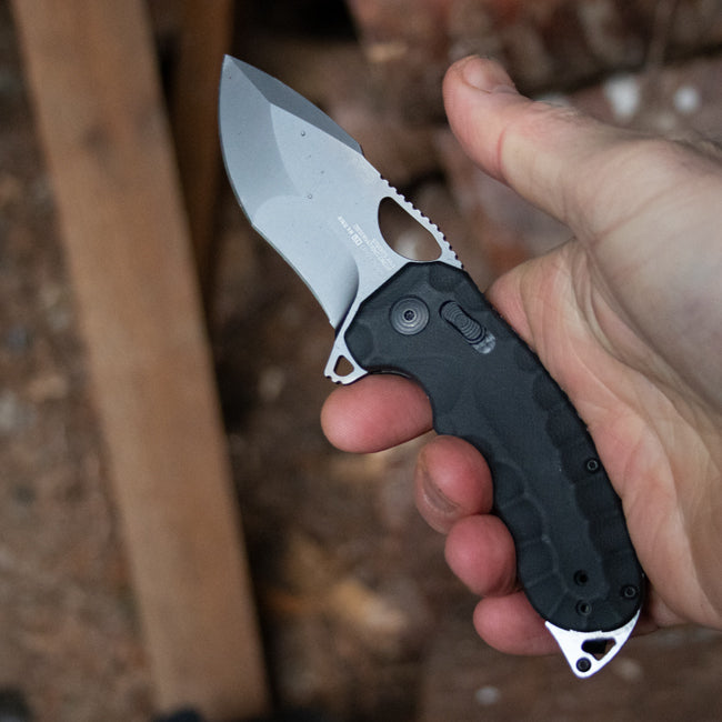 SOG Kiku XR LTE - Blackout Micarta, Outdoor Use Folding Knife