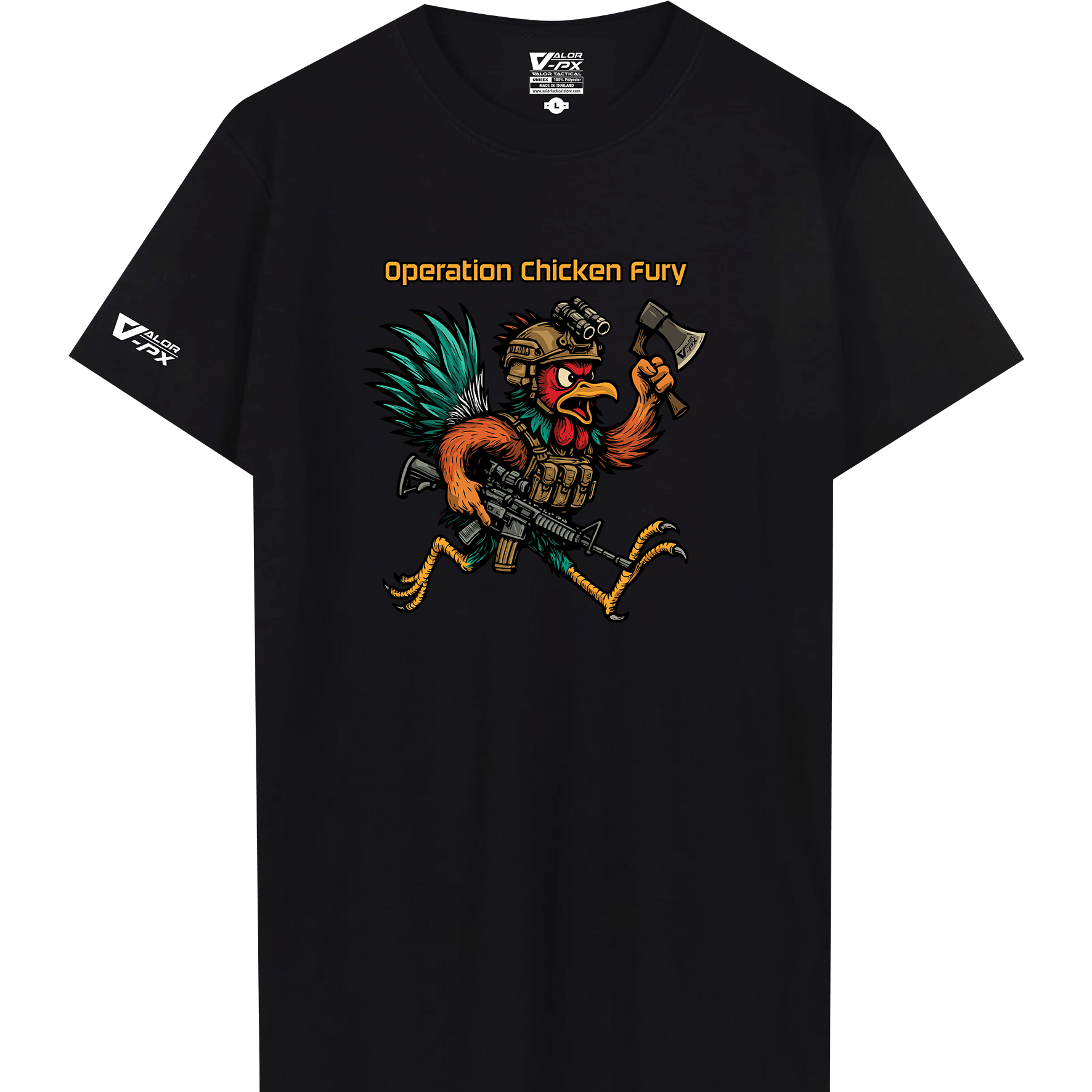 เสื้อยืดสกรีนลาย VALOR PX -  Operation Chicken Fury T-Shirt เสื้อใส่เที่ยว ลายกราฟิก