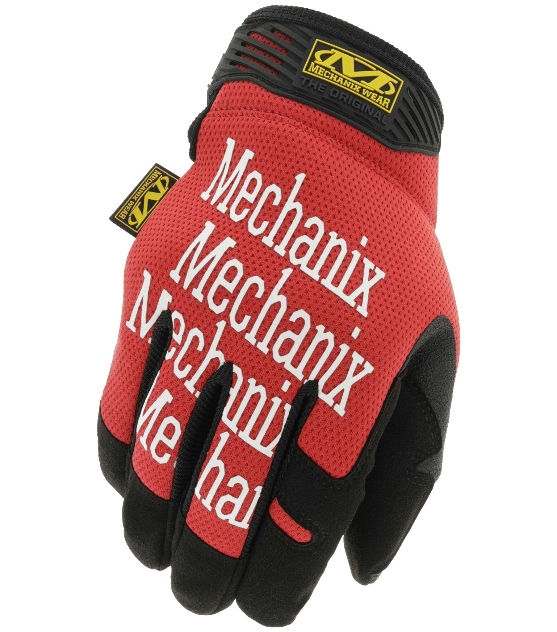 ถุงมือ Mechanix สีแดงกันแดดกันความร้อน หน้าไม่บาง