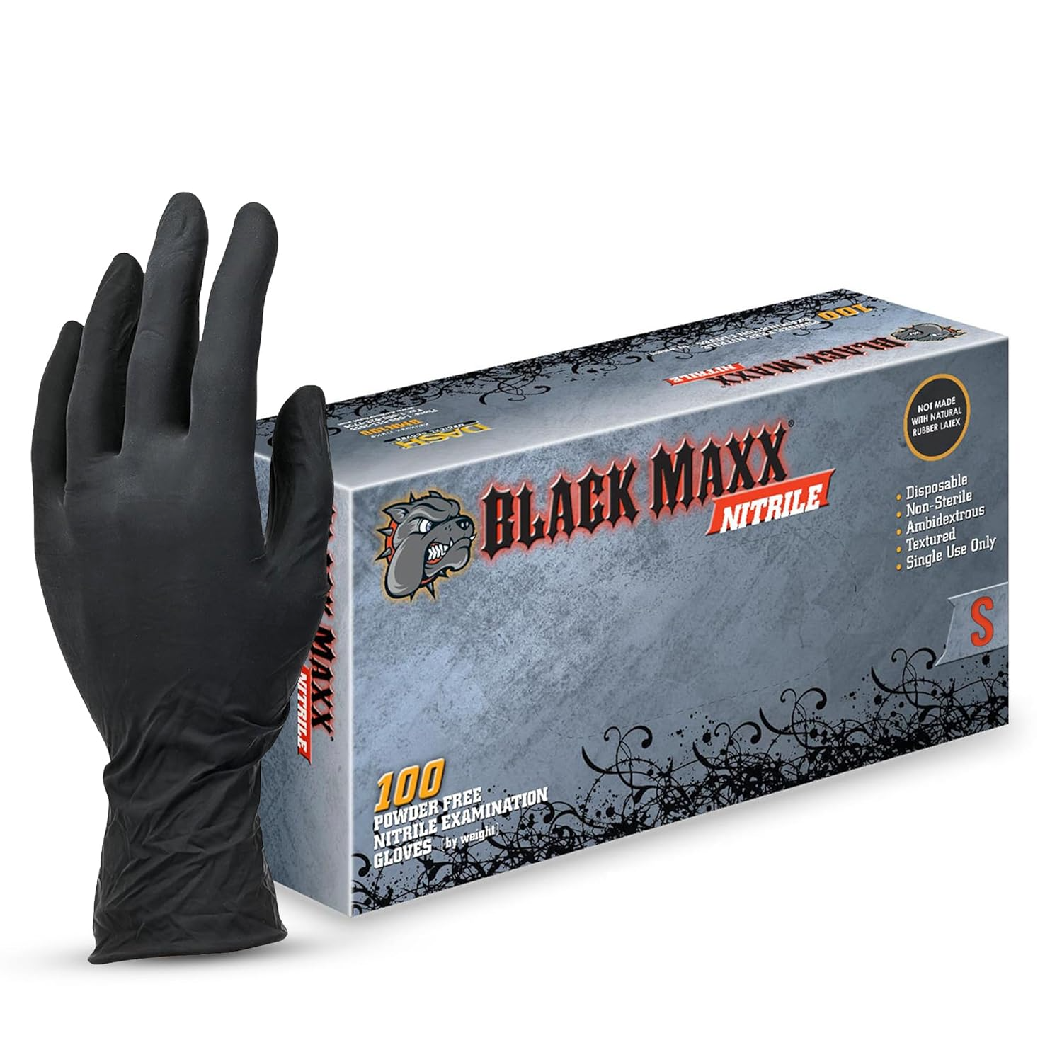 TacMed Solutions - Black Maxx Gloves 50 ชิ้น/กล่อง