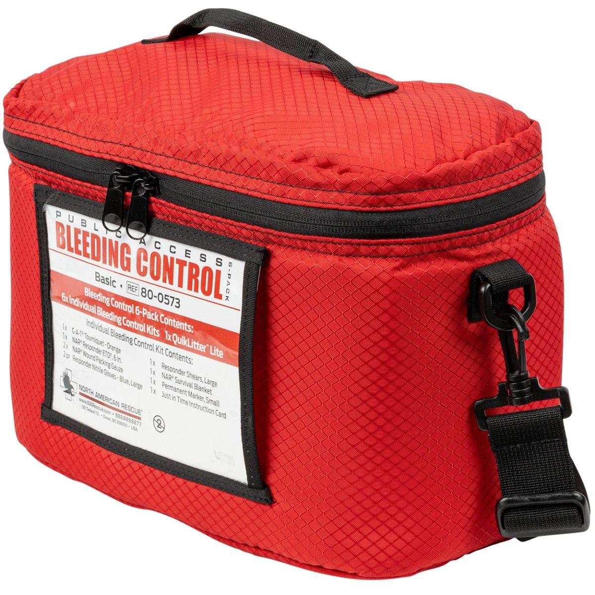 North American Rescue Public Access Bleeding Control 6-Pack Basic Kit - Vacuum Sealed