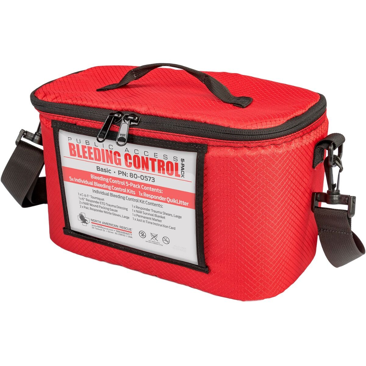 North American Rescue Public Access Bleeding Control 6-Pack Basic Kit - Vacuum Sealed