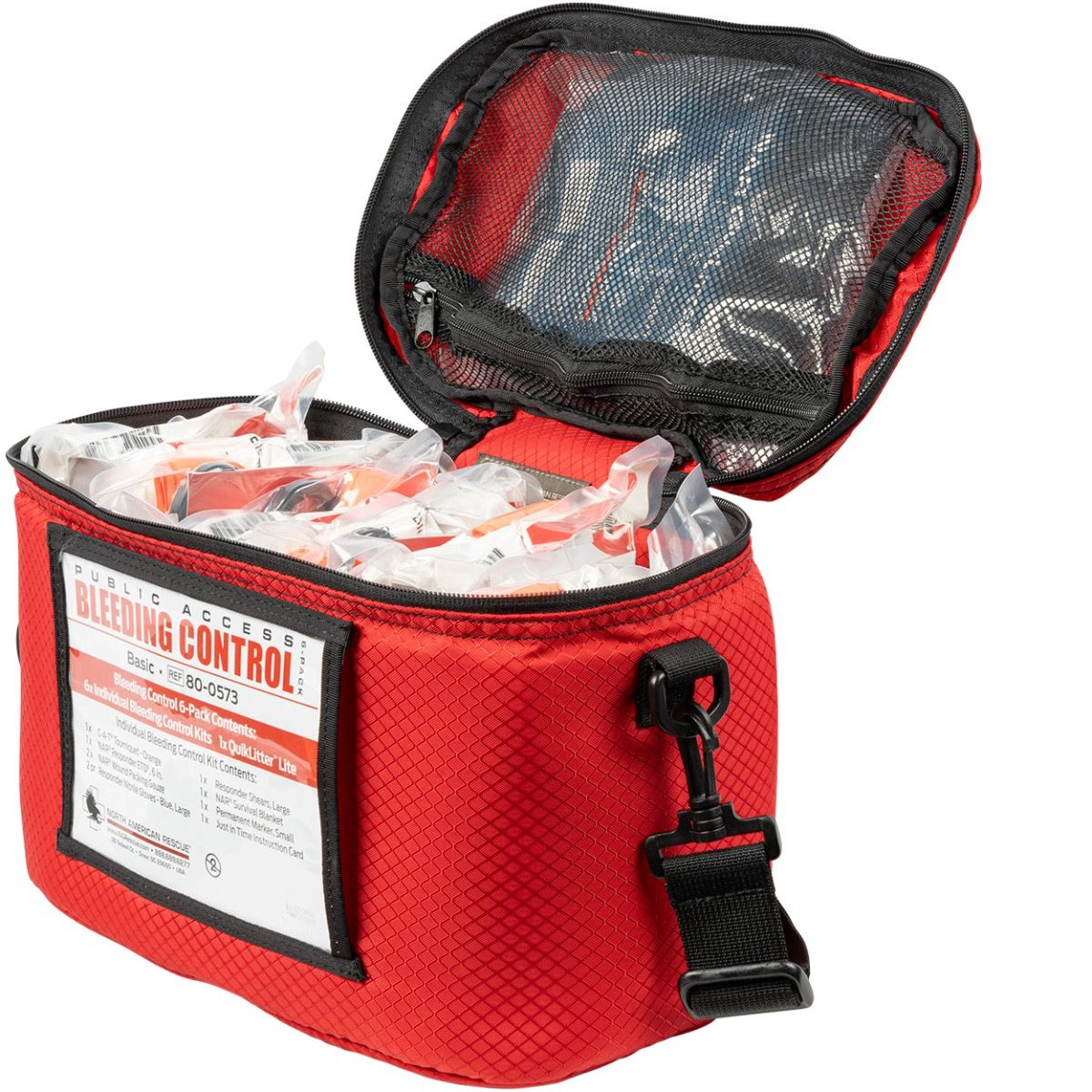 North American Rescue Public Access Bleeding Control 6-Pack Basic Kit - Vacuum Sealed