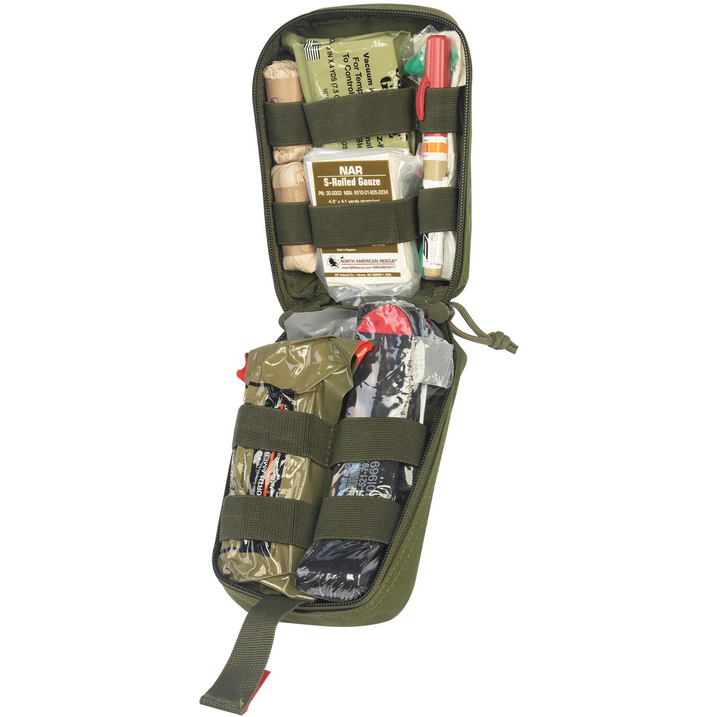 North American Rescue - Kit Tactical Operator Response - Advanced w"Combat Gauze - ODG