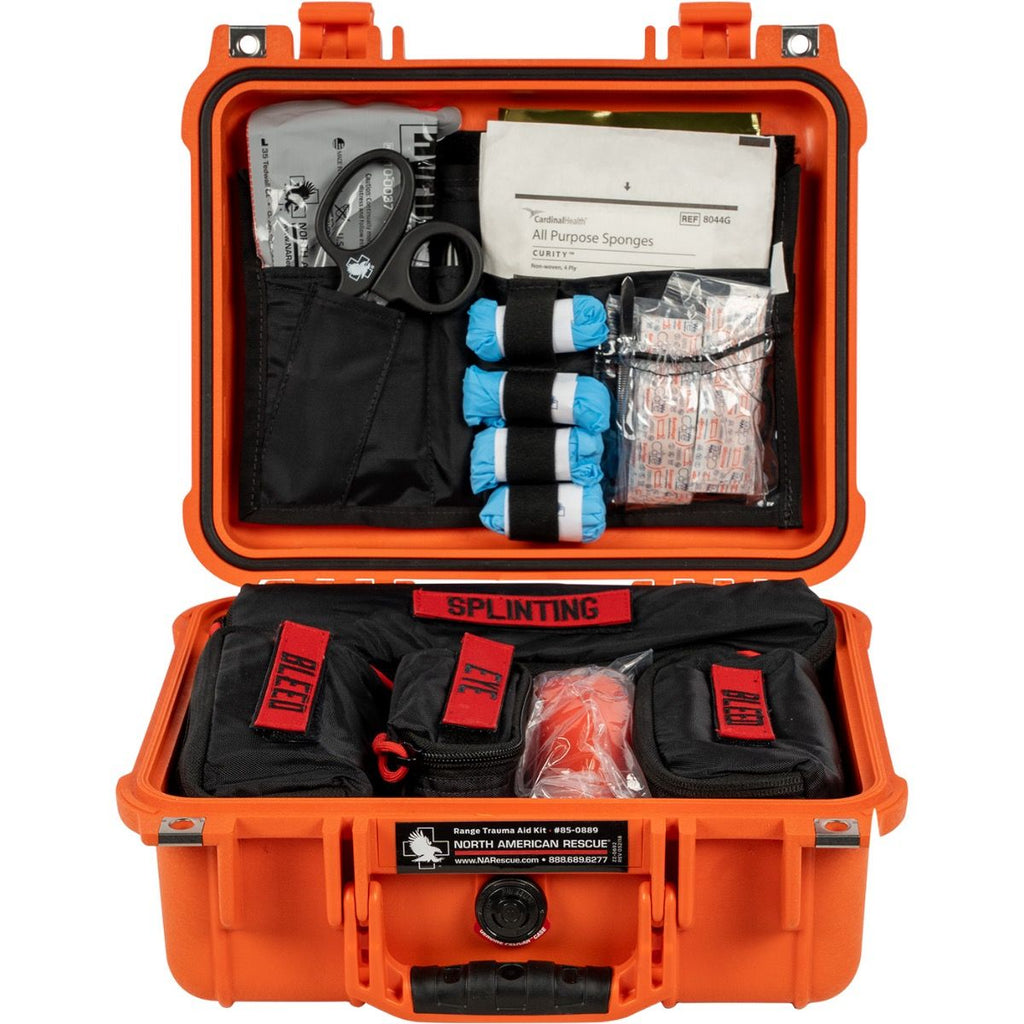 Valor Rescue Kit North American Rescue - Range Trauma Aid Kit With Hard Case