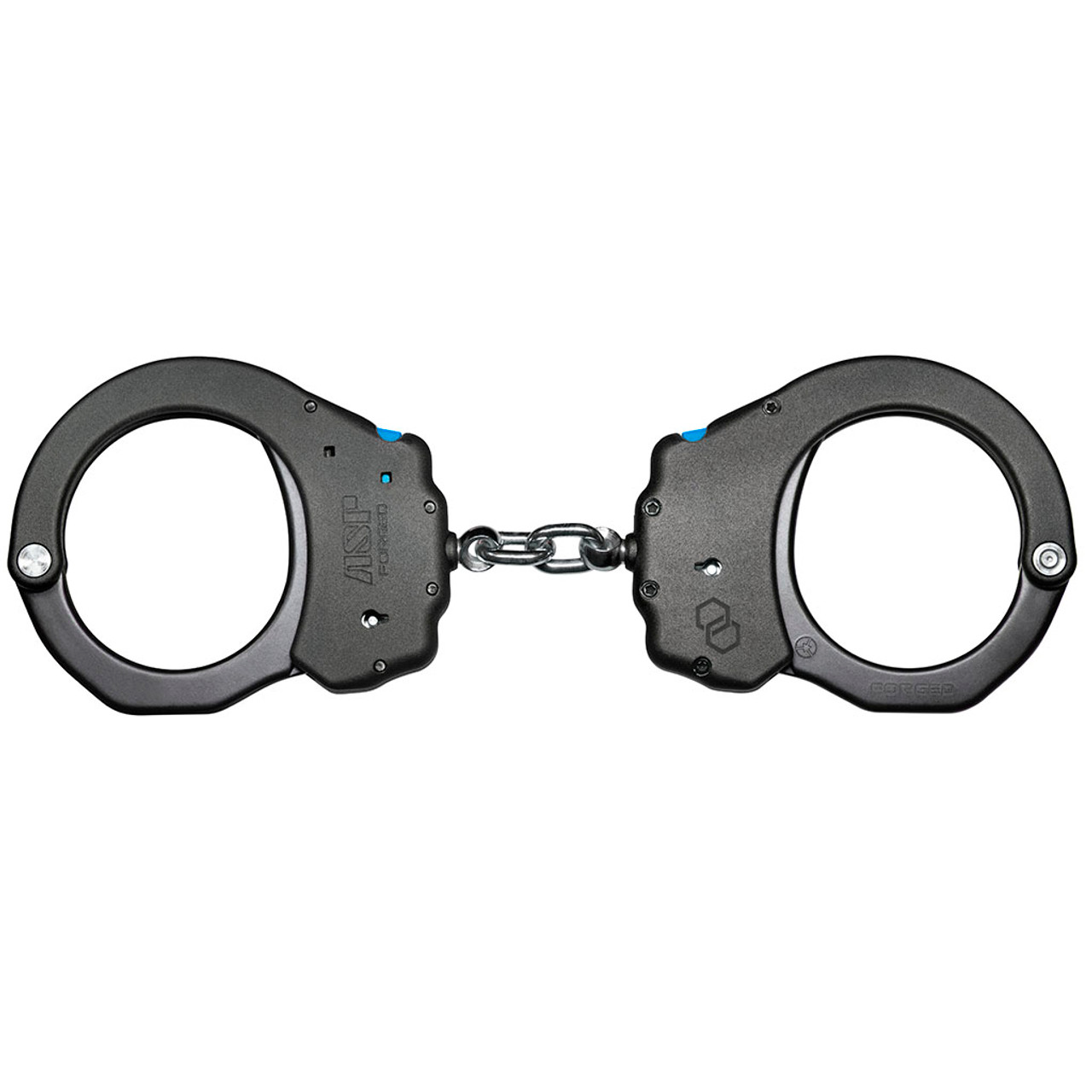 ASP Chain Ultra PLUS Handcuffs (Aluminum) - 2 Pawl (Blue -Security)