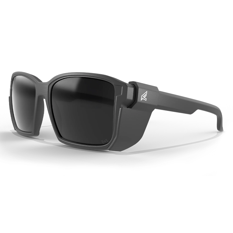 Edge Eyewear - Renshaw Polarized Smoke Lens, Matte Black Frame