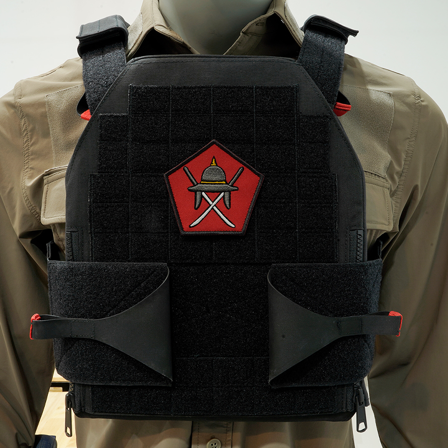 แพทช์ปัก VALOR PX - Embroidered Patch "รั้วของชาติ" อาร์มติดเสื้อ ขนาด 8 cm x 7.6 cm