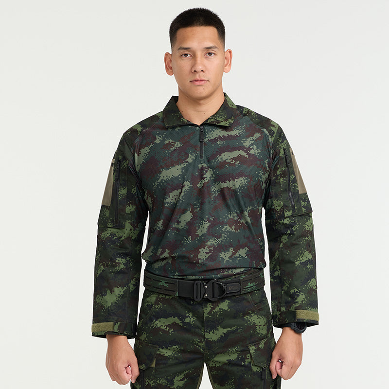 Valor PX - NATIVE COMBAT SHIRT เสื้อคอมแบทลายพราง ทหารบก