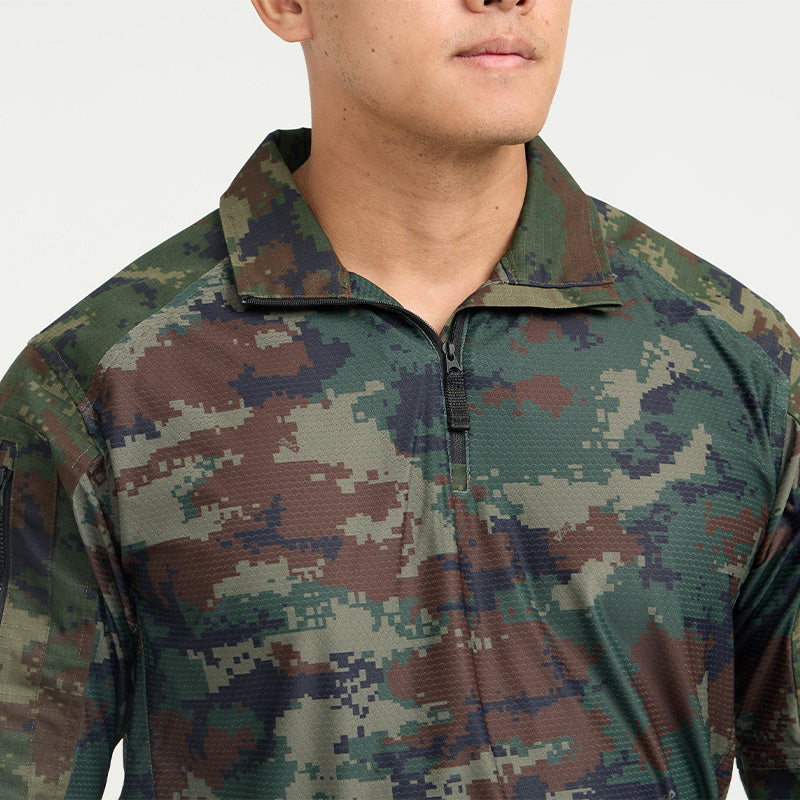 Valor PX - NATIVE COMBAT SHIRT เสื้อคอมแบทลายพราง ทหารเรือ