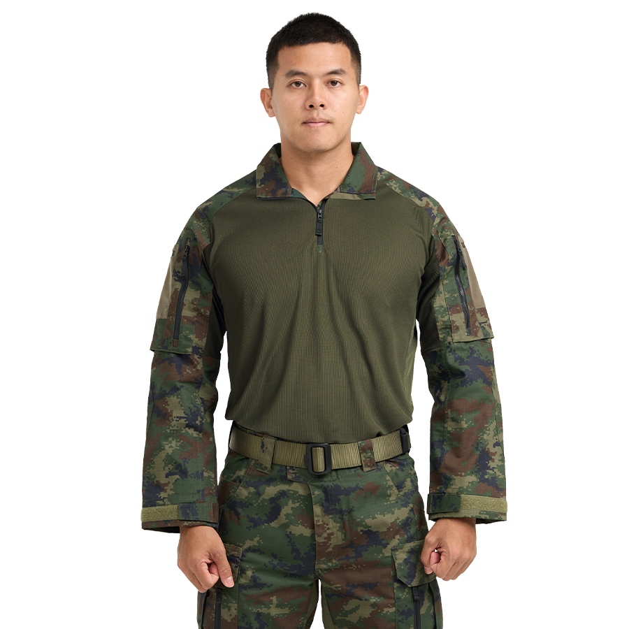 เสื้อทหาร VALOR PX - Native Combat Shirt เสื้อคอมแบทลายพราง ทหารเรือ