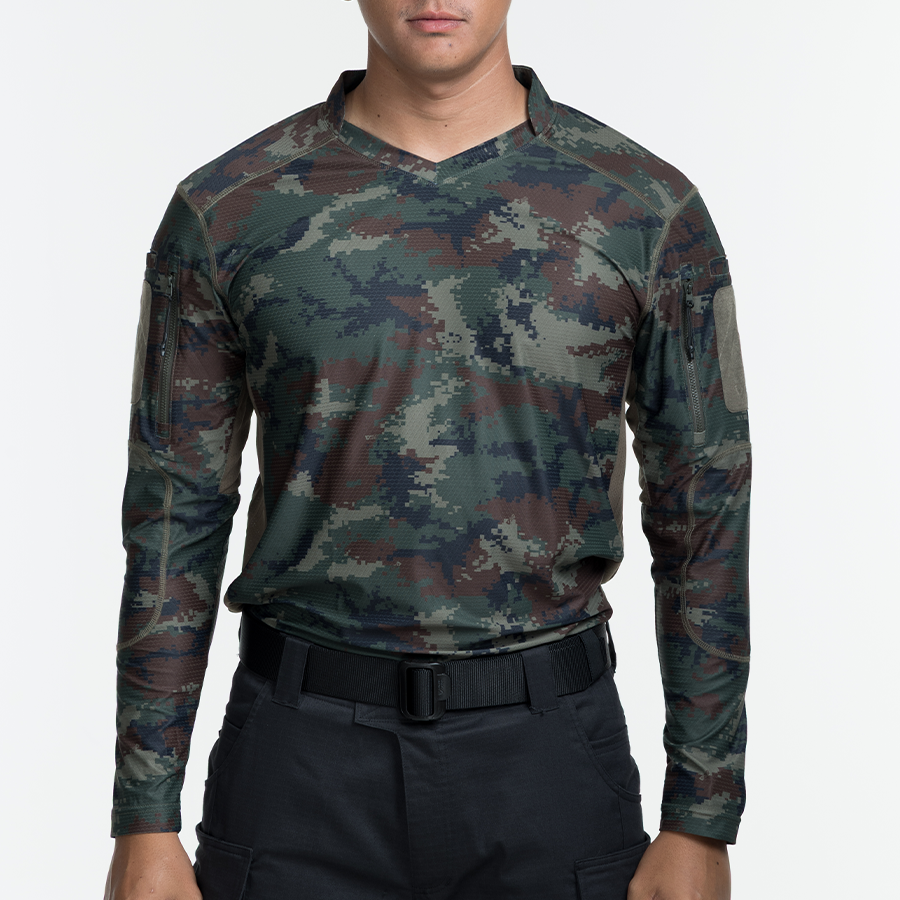 เสื้อทหาร แขนยาว VALOR PX - Standard Operation Shirt, SOS Gen2 เสื้อลายพราง คอวี