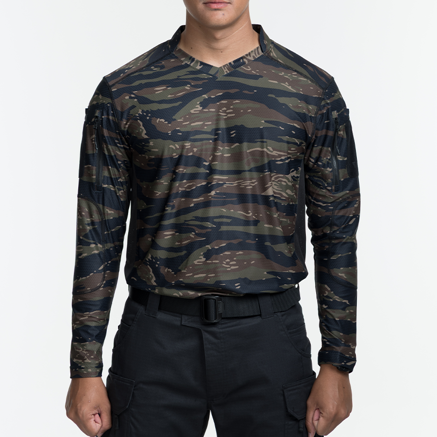 เสื้อทหาร แขนยาว VALOR PX - Standard Operation Shirt, SOS Gen2 เสื้อลายพราง คอวี