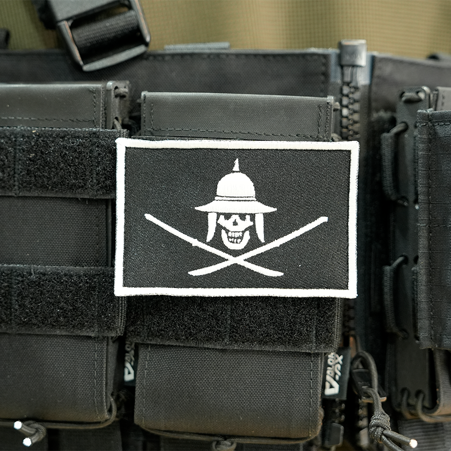 แพทช์ปัก VALOR PX - Embroidered Patch "Jolly Roger" อาร์มติดเสื้อ ขนาด 8cm x 5cm