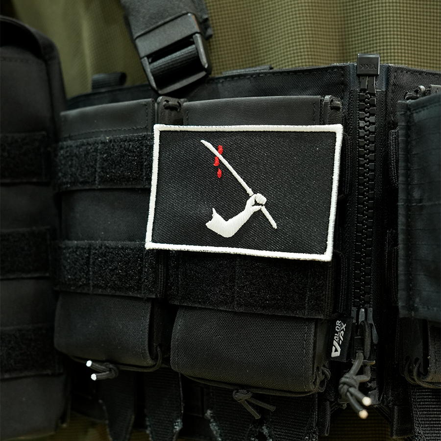 แพทช์ปัก VALOR PX - Embroidered Patch "Jolly Roger" อาร์มติดเสื้อ ขนาด 8cm x 5cm